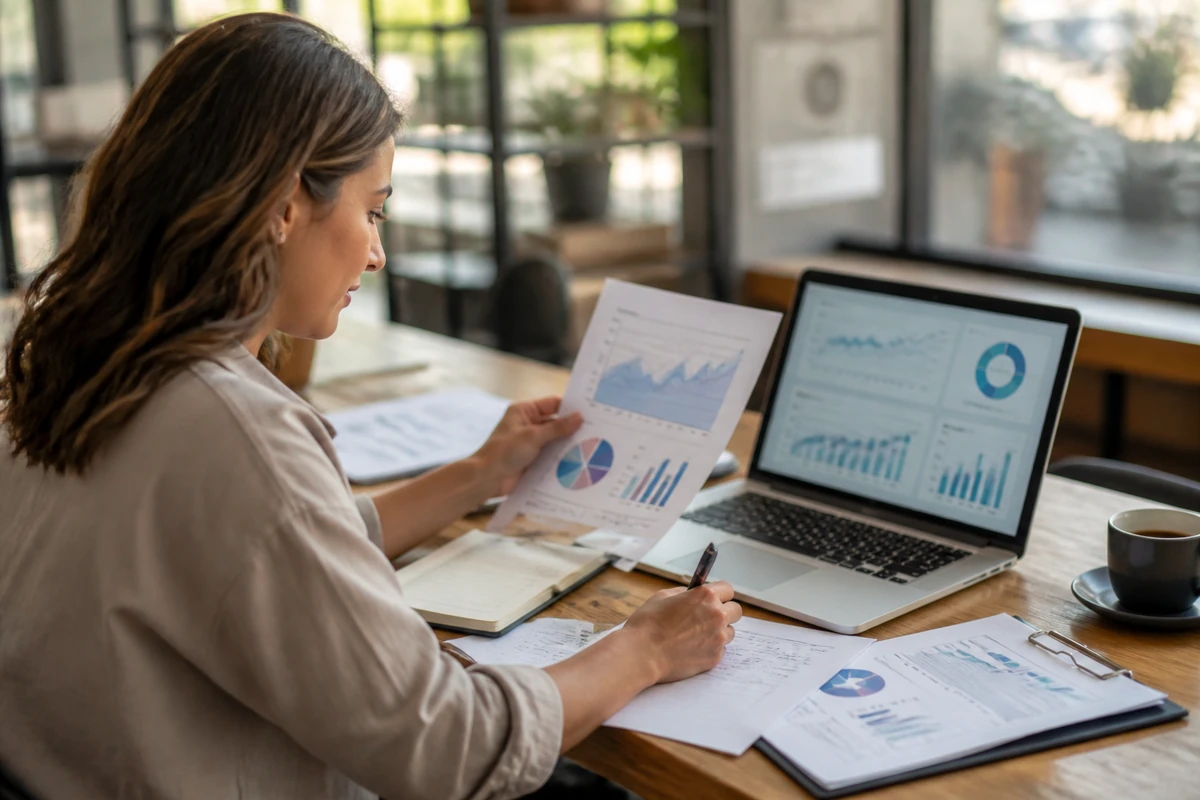 Marketing strategist planning SEO Data Visualization and Reporting Tools for an Australian business