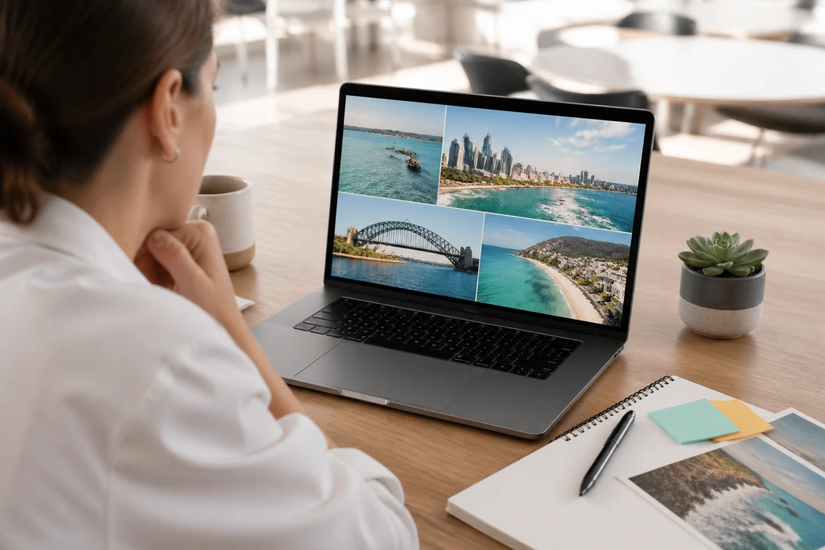Hospitality business owner planning SEO Strategies for Travel Agencies for an Australian business