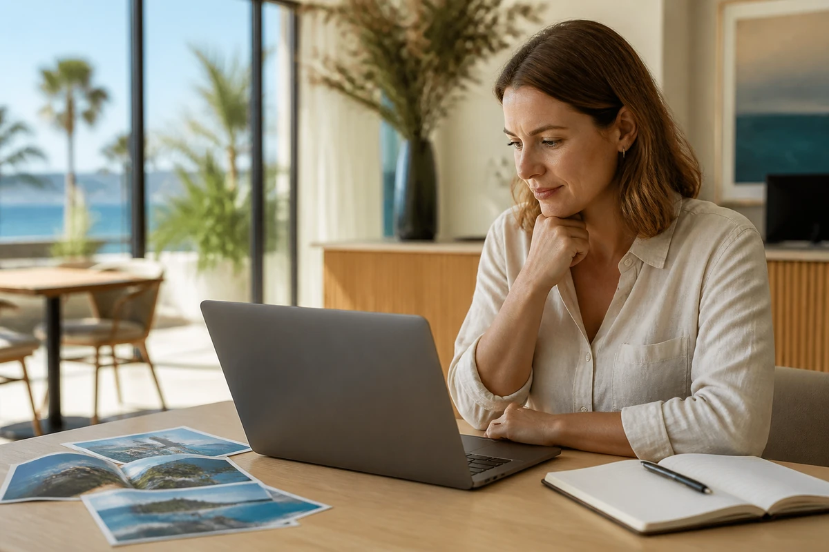 Hospitality business owner planning Travel Blogging Tips for SEO and Engagement for an Australian business