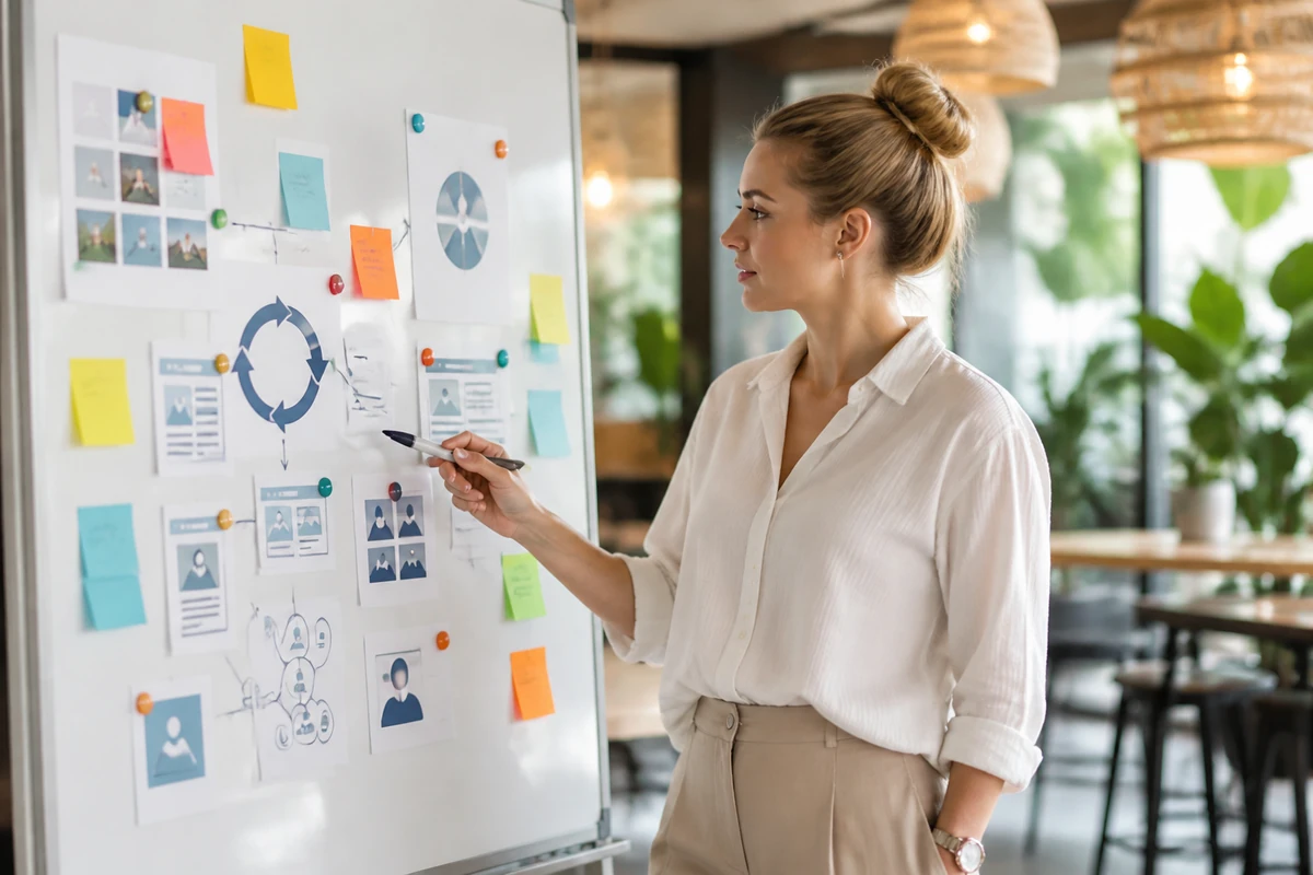 Marketing strategist planning Build Links through Social Media Engagement for an Australian business