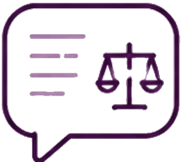 Legal consultation icon representing consultation pages, Law Firm SEO and client enquiry pathways.
