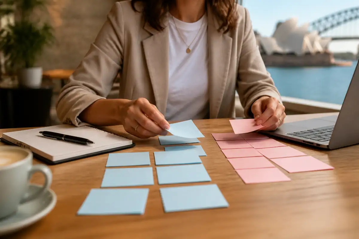 Business owner planning Debunking SEO Myths for a Sydney business