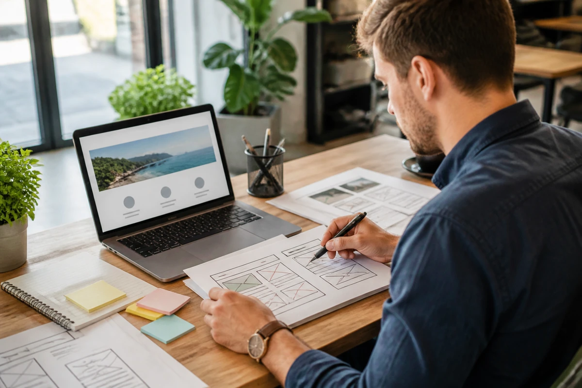 Content marketer planning Image Optimisation A Step-by-Step Guide for SEO for an Australian business