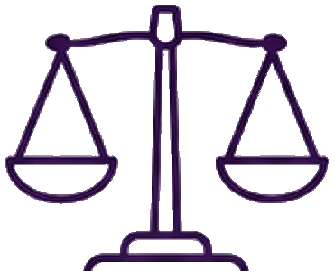 Scales of justice icon representing Law Firm SEO, legal service pages, solicitor visibility and client enquiries.