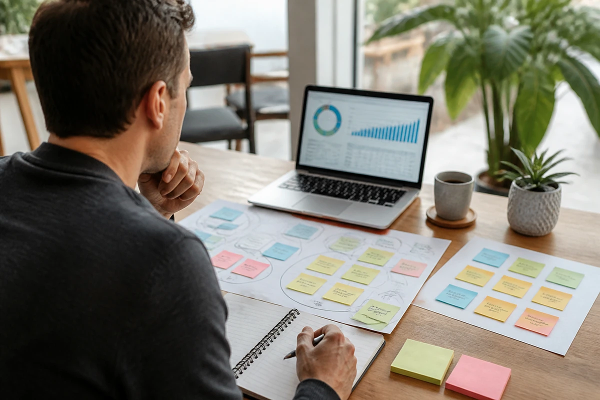 Business owner planning Mastering Keyword Research Tools, Techniques, and for an Australian business