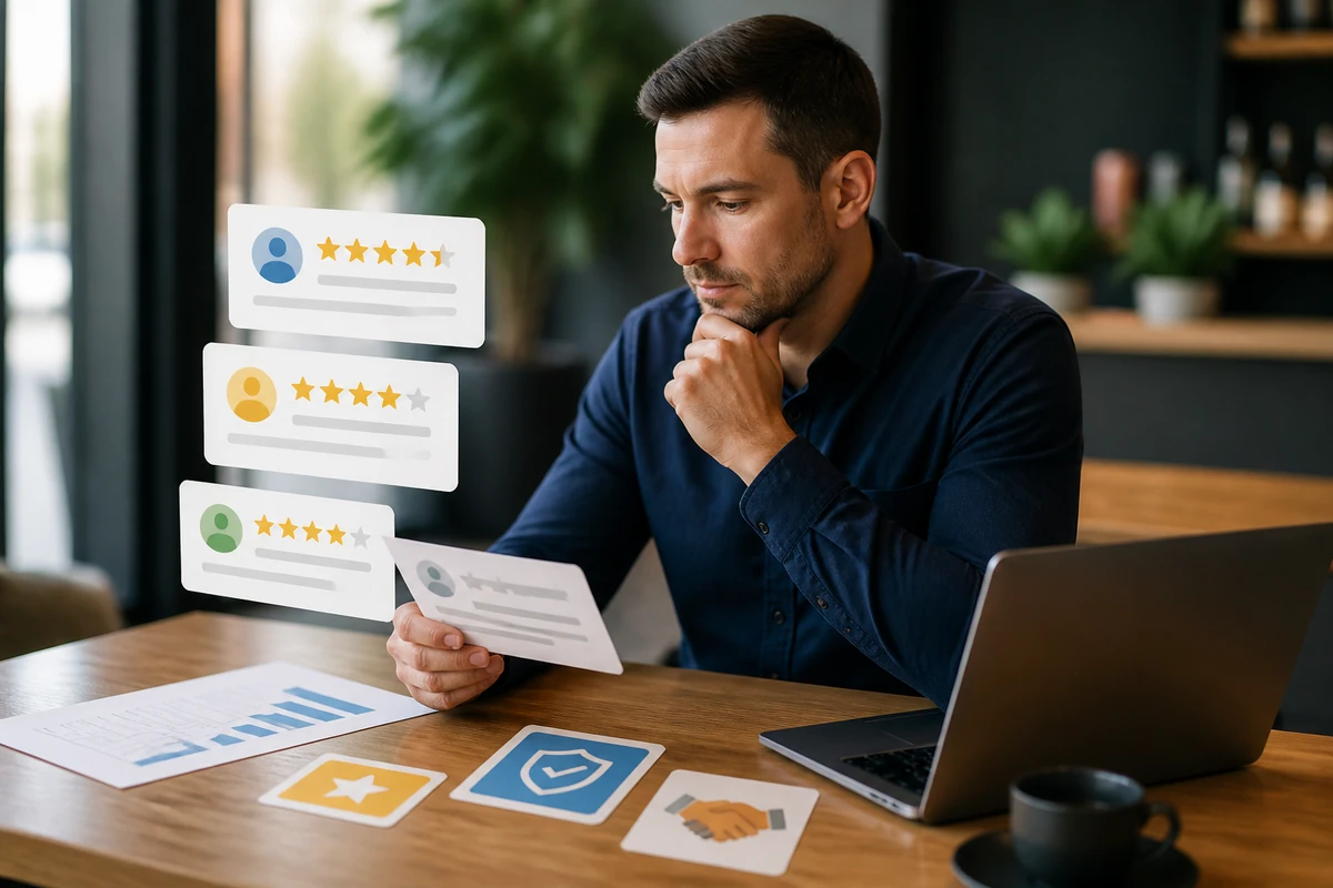 Business owner planning Online Reputation Management A Key Component of for an Australian business