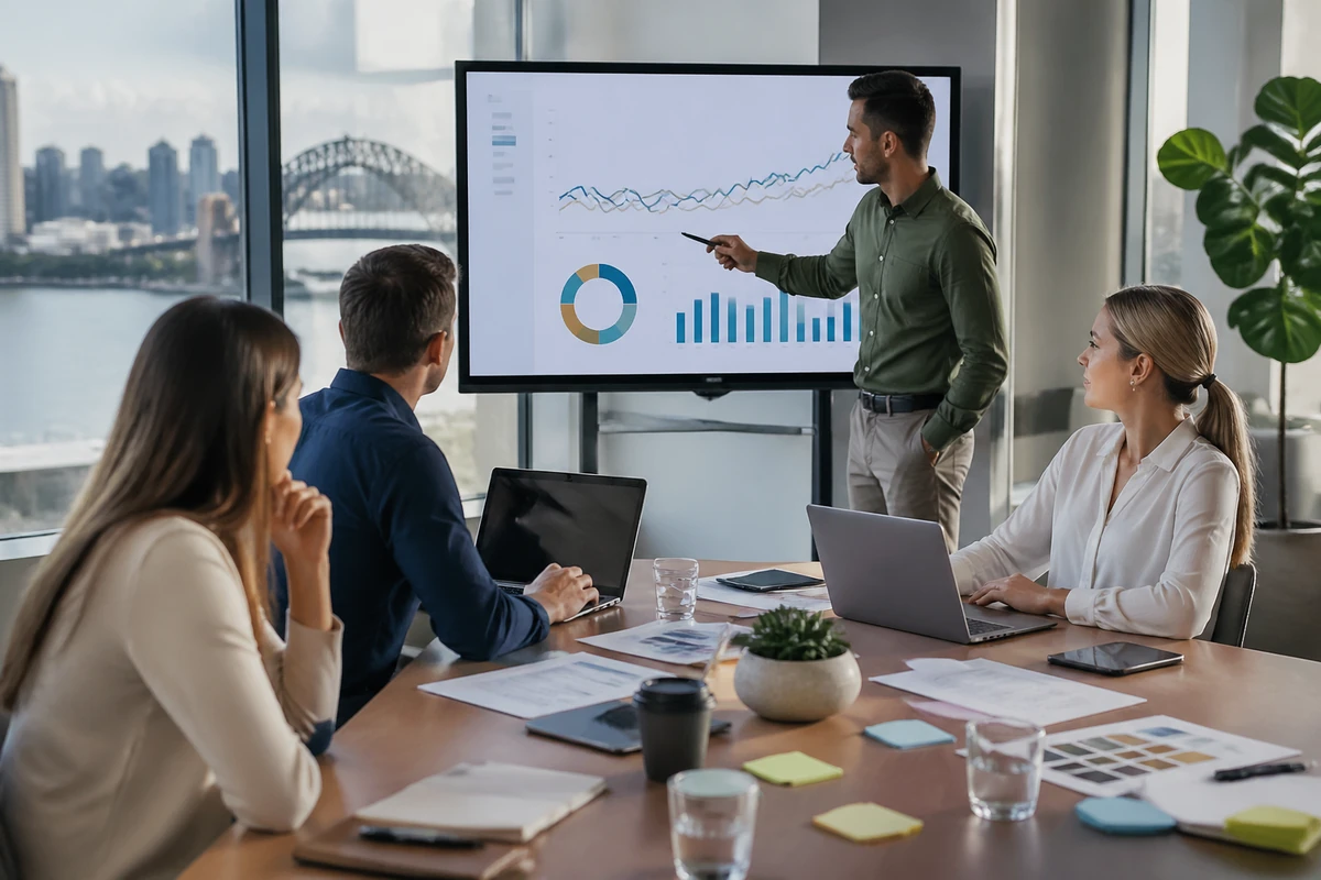 Marketing team planning Scaling Content Creation for Enterprise SEO for an Australian business