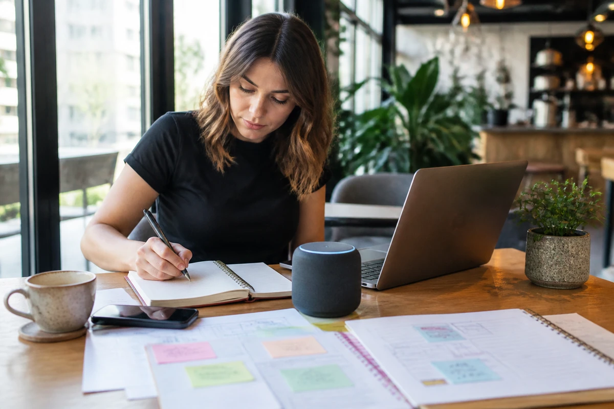 Content marketer planning Schema Markup and Voice Search Enhancing Content for an Australian business