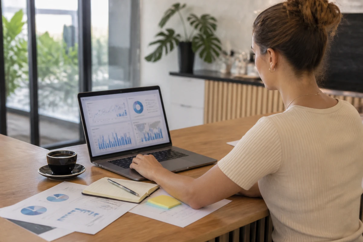 Marketing strategist planning Setting up SEO Dashboards for Performance Tracking for an Australian business