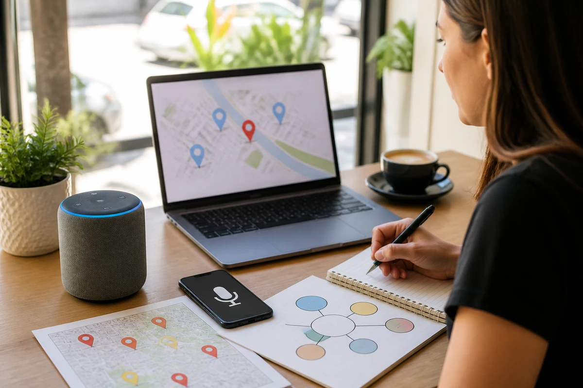 Content marketer planning Voice Search Influences Local SEO for an Australian business