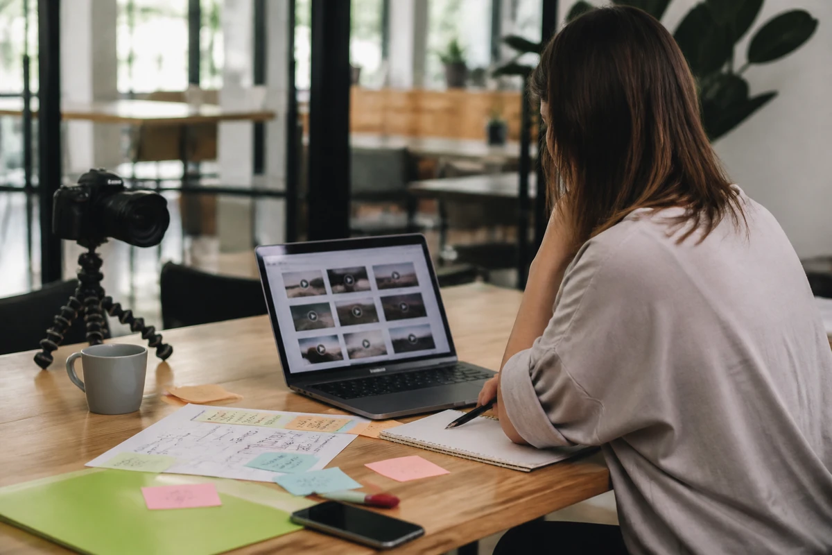 Content marketer planning YouTube vs. Google Search Video SEO Differences for an Australian business