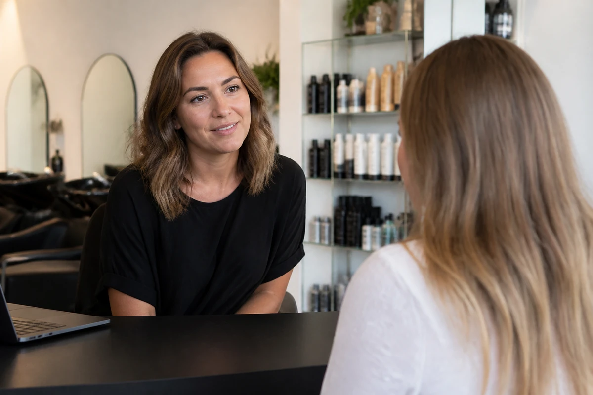 Average Australian small business owner in a realistic local business setting having a natural conversation related to the article topic, no
