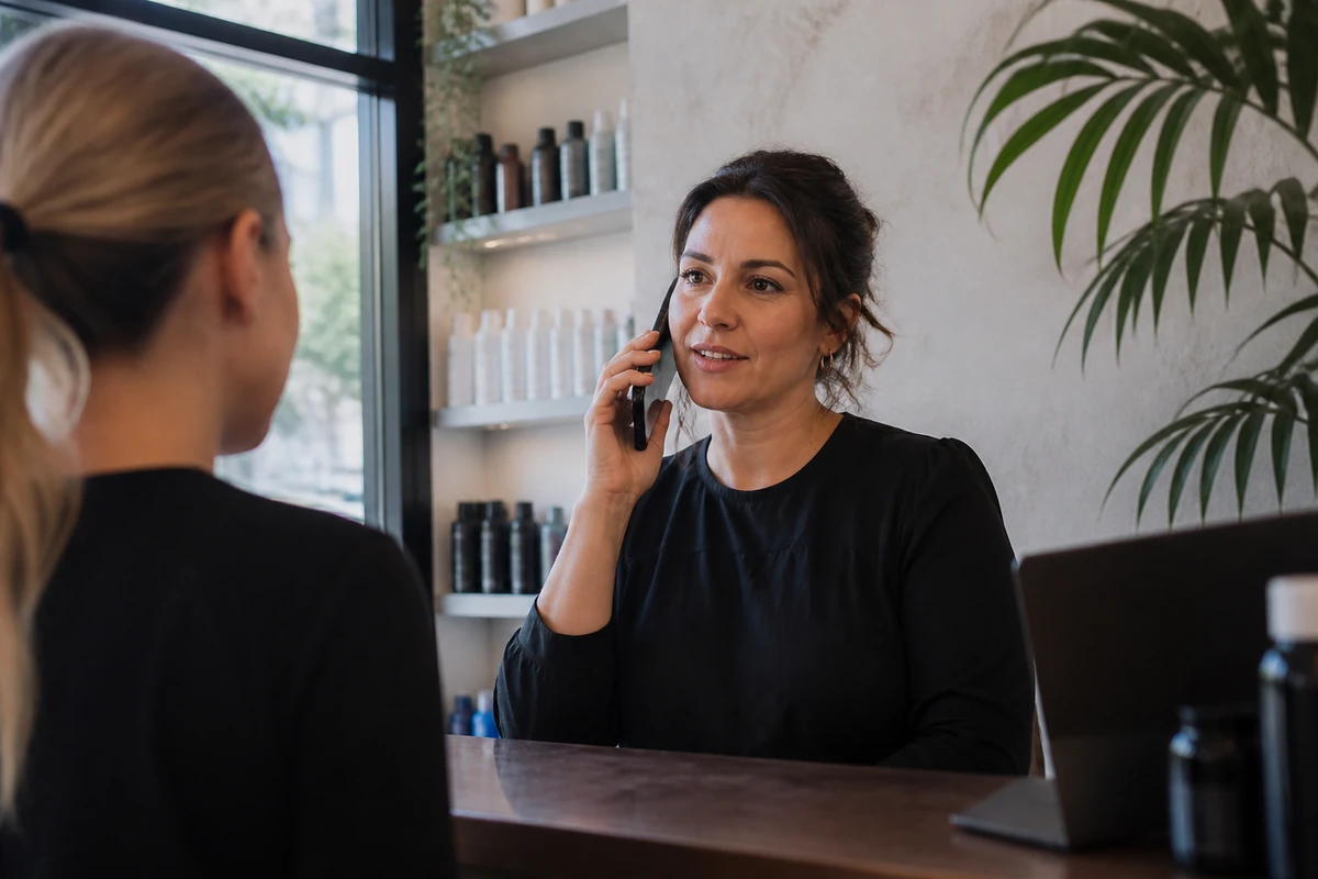 Average Australian small business owner in a realistic local business setting having a natural conversation related to the article topic, no